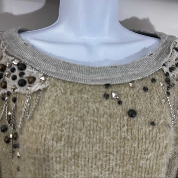 Free People Glam Embellished Pullover Sweater - Picture 5 of 11